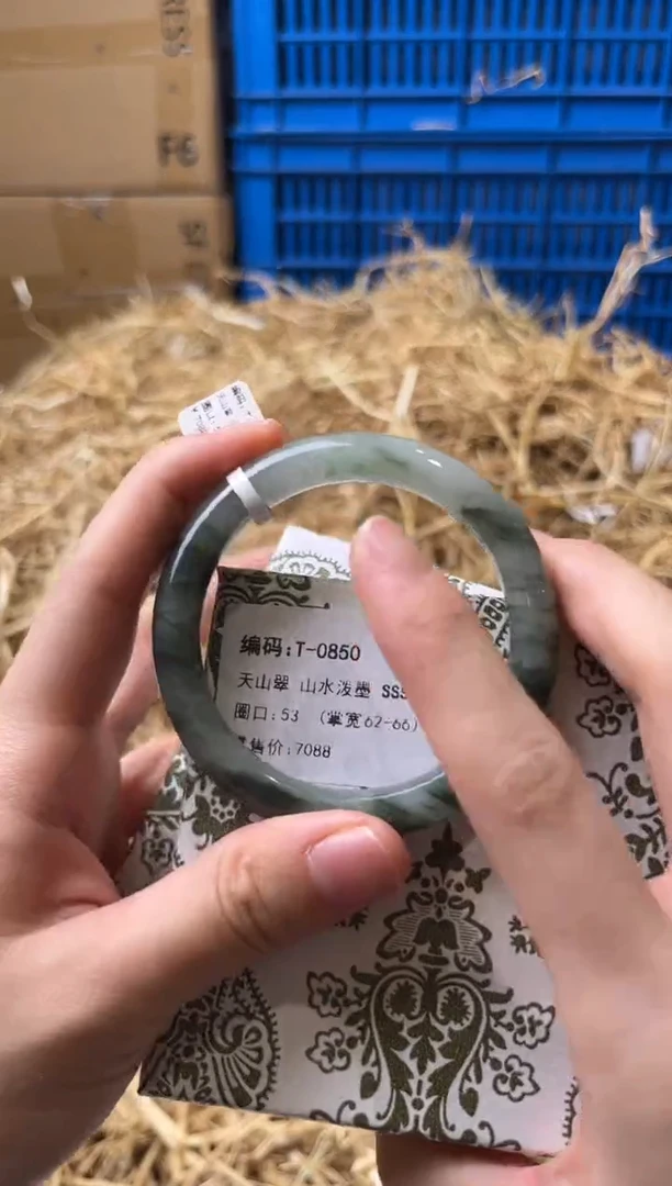 未镶嵌手镯石英质玉T-0850