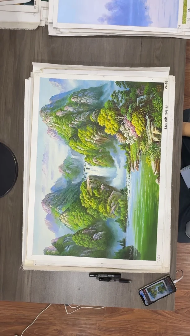 油画【31号】约50*70丨朝鲜原创纯手绘孤品油画丨顺丰包邮