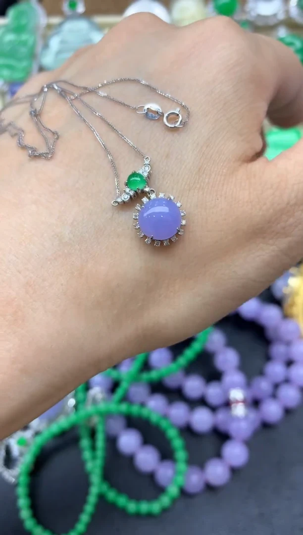 【闪购商品】翡翠颈饰18K金镶嵌352-中国好珍宝