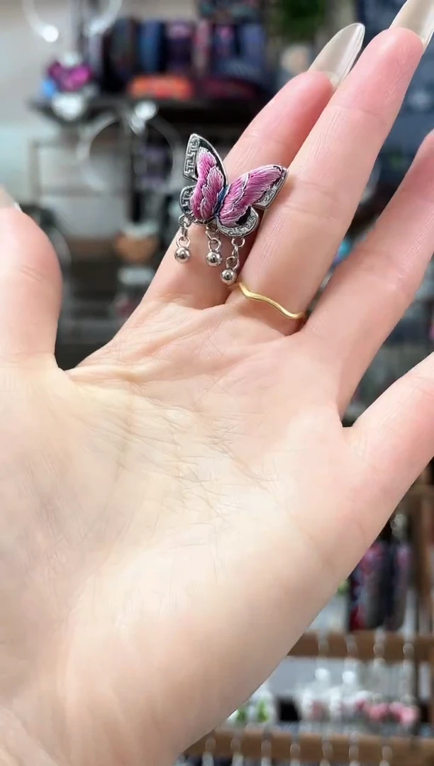 织绣民族风非遗老绣苗银饰品556