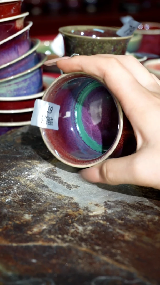 摆件精品窑变钧瓷茶器