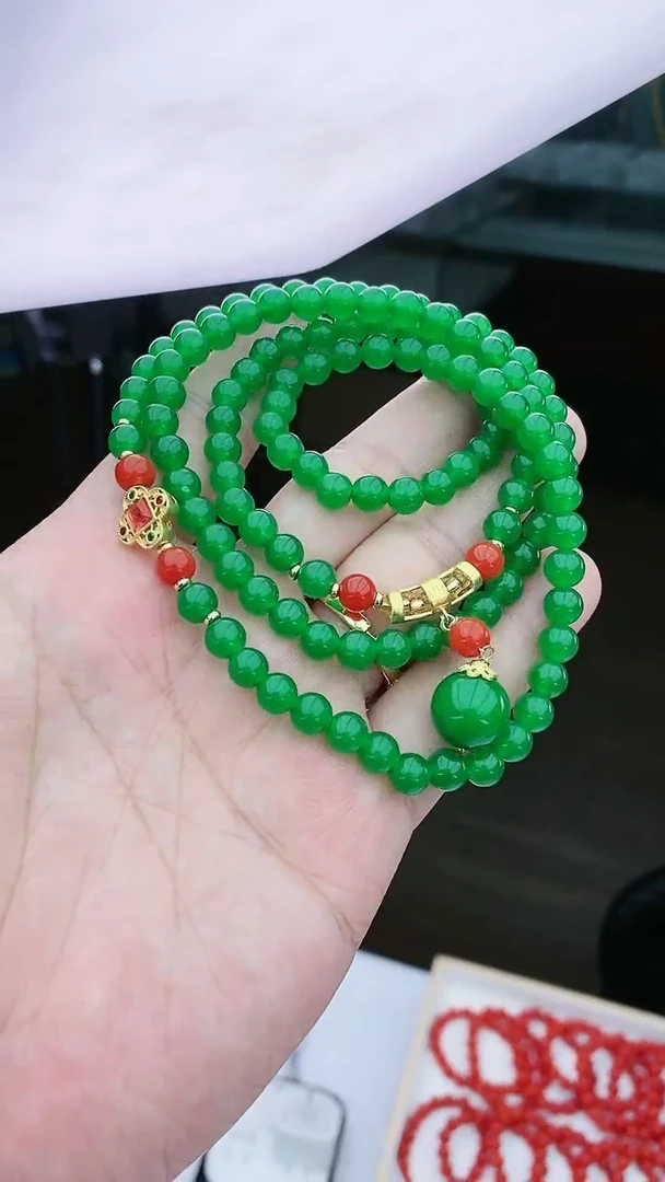 【闪购商品】翡翠颈饰14K金镶嵌D229项链