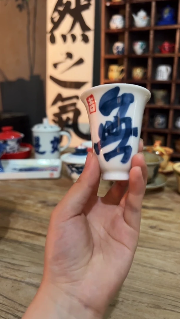 观云听雨原创手绘茶具