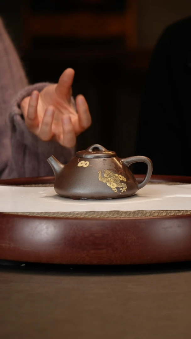 【闪购商品】紫砂茶壶子冶石瓢180c
