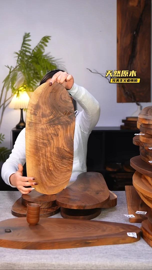 木北美黑胡桃原木.干裂疤结不属于商品质量问题完美主义者慎拍