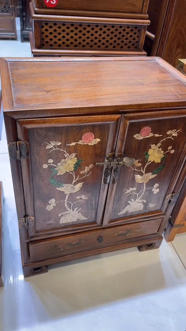 【闪购商品】木鸟踏花枝 收纳柜