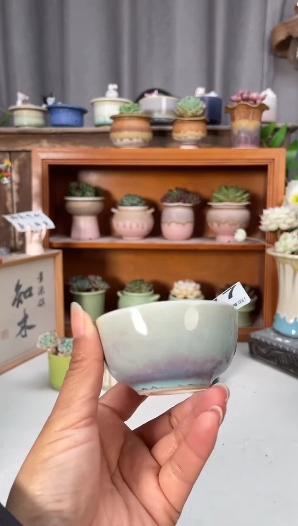 瓷片717知木小芳花盆