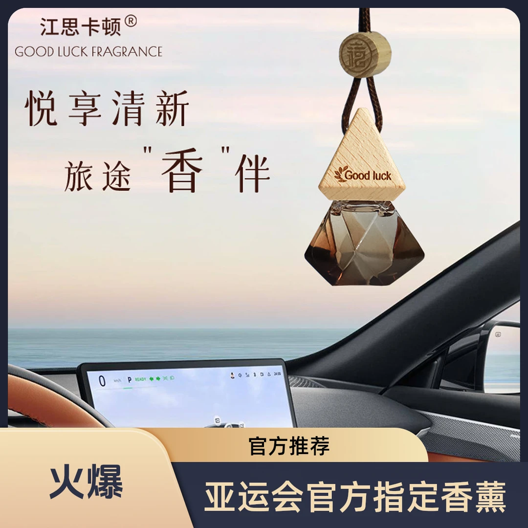 朗龙同款持久留香清新淡香装车载香水汽车香薰挂片件车内香薰精油