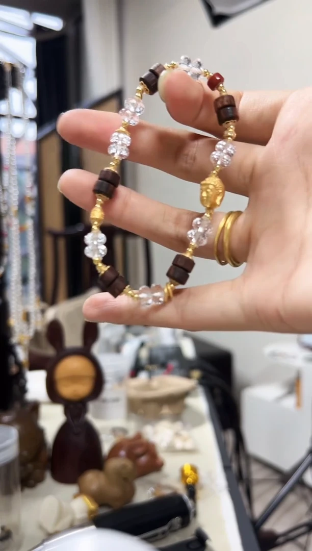 降真香手串/手链降真香单圈搭佛