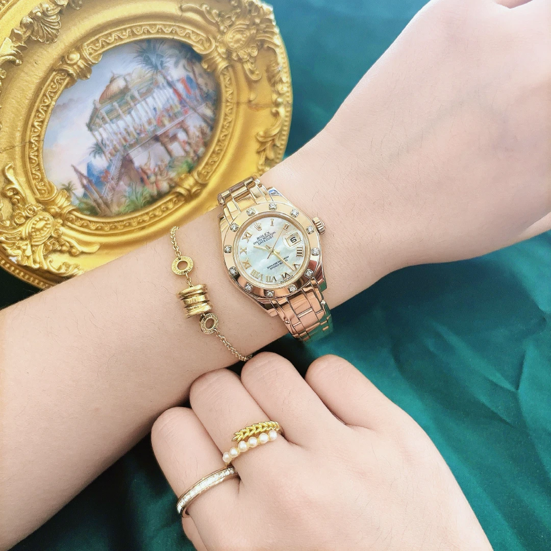 99新 Rolex/劳力士  PEARLMASTER 系列 80315 珍珠贝母29mm玫瑰金