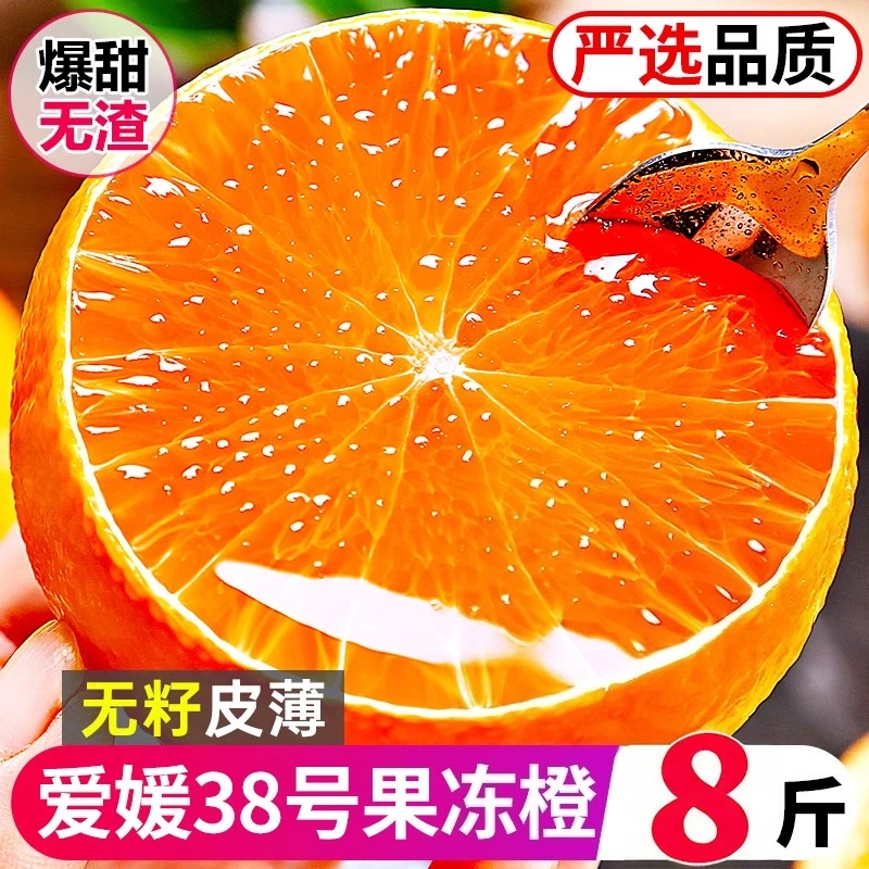 【90-100国王专拍】四川眉山38号爱媛果冻橙新鲜橙子手剥水果橙子