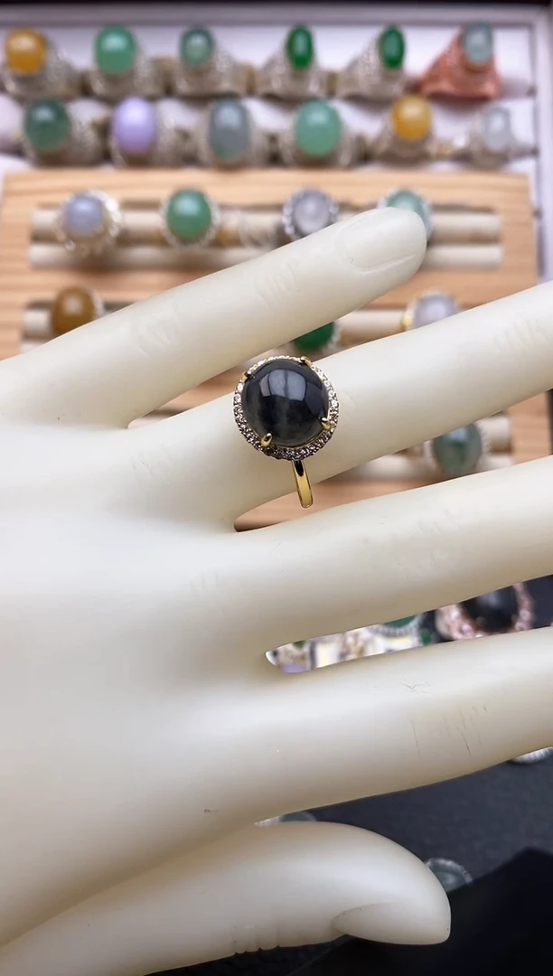 【闪购商品】翡翠戒指银S925镶嵌/0003