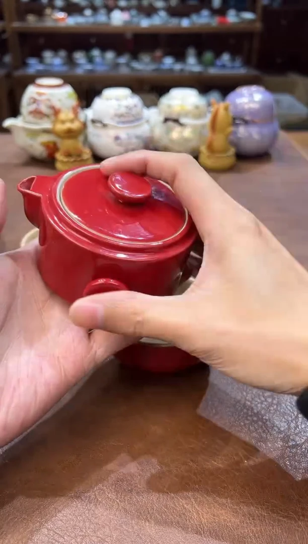 真的很便宜超好看会开片的旅行茶具