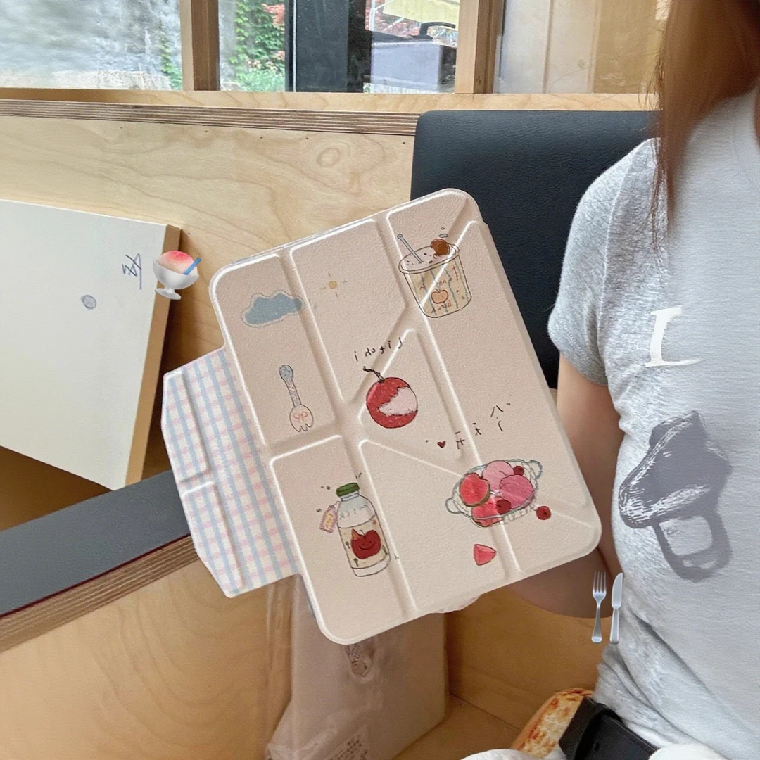 夏日荔枝适用iPad A16平板保护套2025磁吸苹果iPad11笔槽iPad10壳