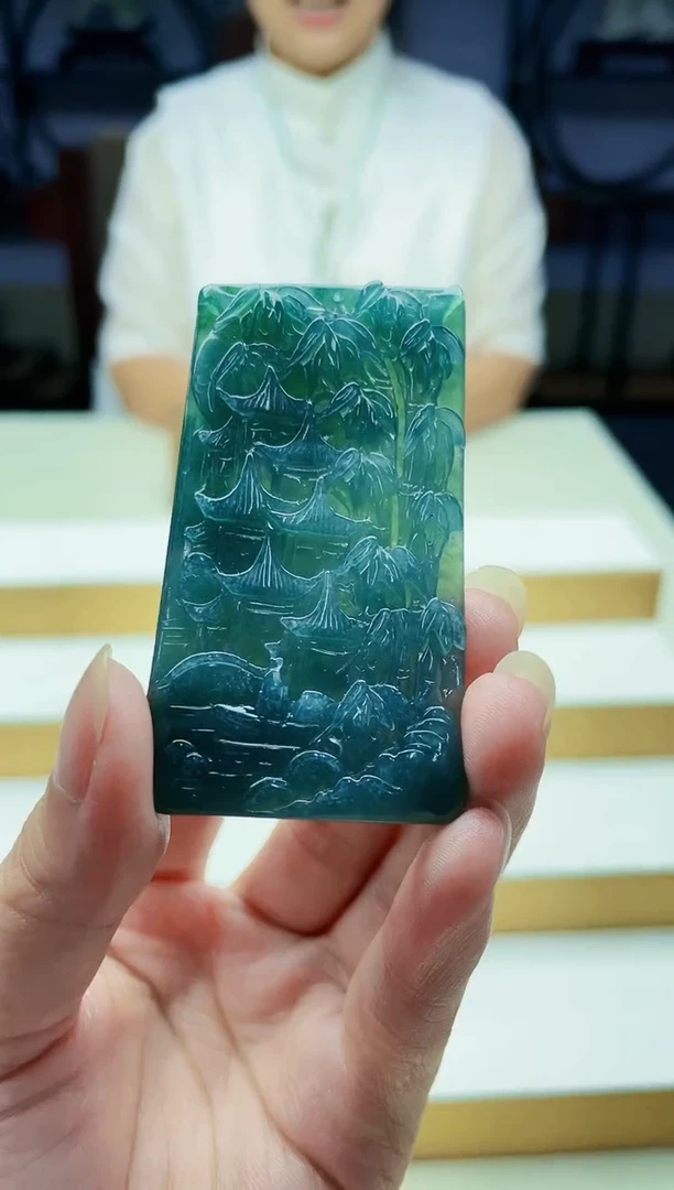 定制翡翠未镶嵌毛货08190358多样性发其一