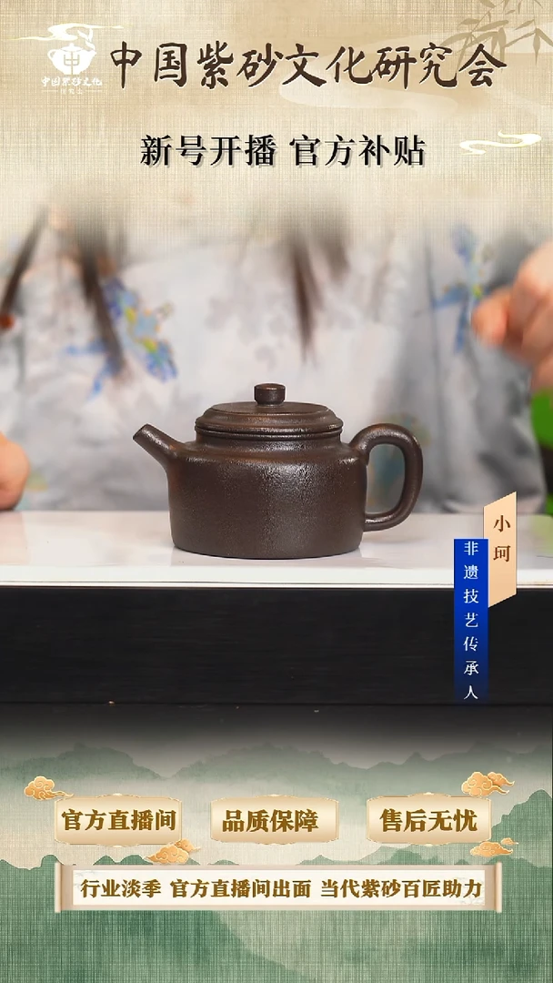 茶壶紫砂陶茶文化         玄铁石黄240cc左右