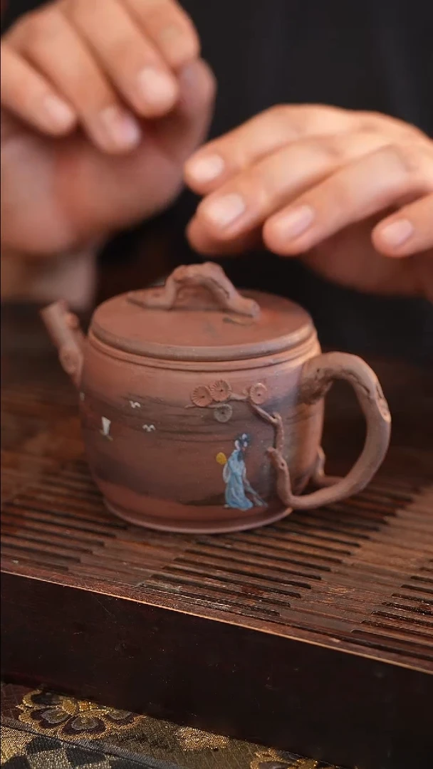 茶壶紫砂原矿手工制作260cc随机发