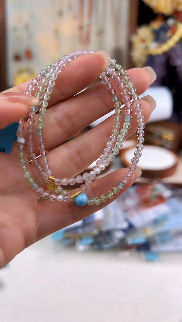 手链18K金镶嵌碧玺@@D921F014581