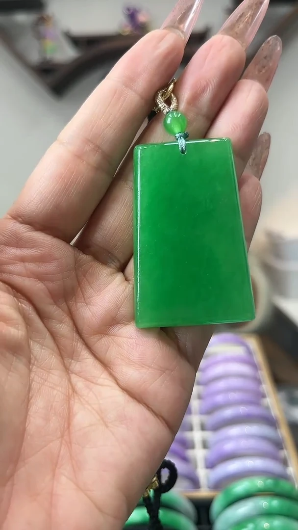 【闪购商品】砖雕a37满色无事牌吊坠