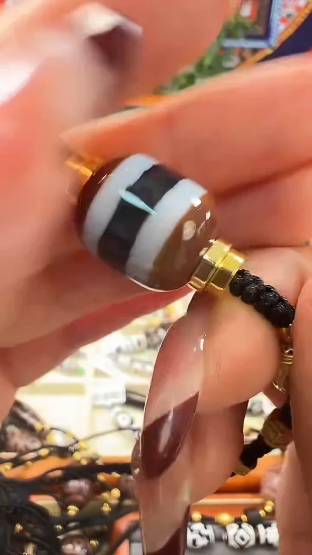 玛瑙/玉髓（覆膜）颈饰合金39..（微瑕）