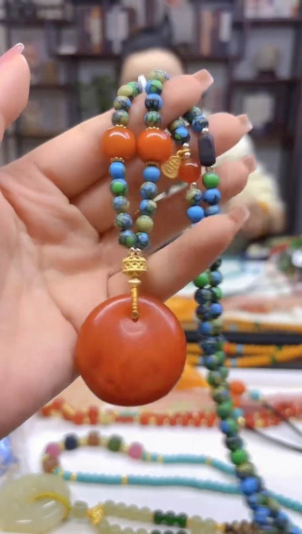 【闪购商品】蜜蜡毛衣链未镶嵌M12