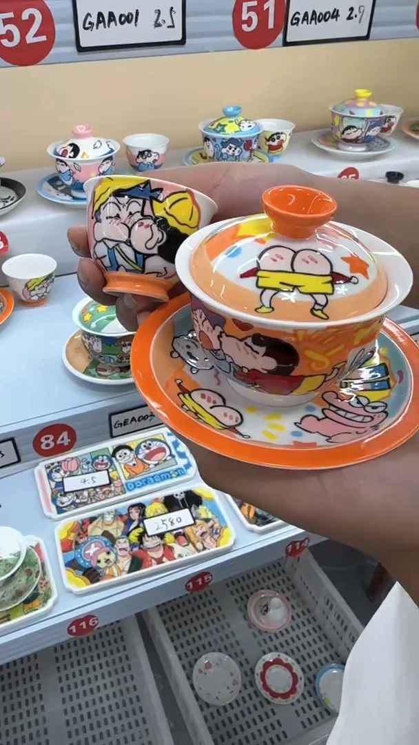 高温釉下彩纯手工手绘陶瓷
