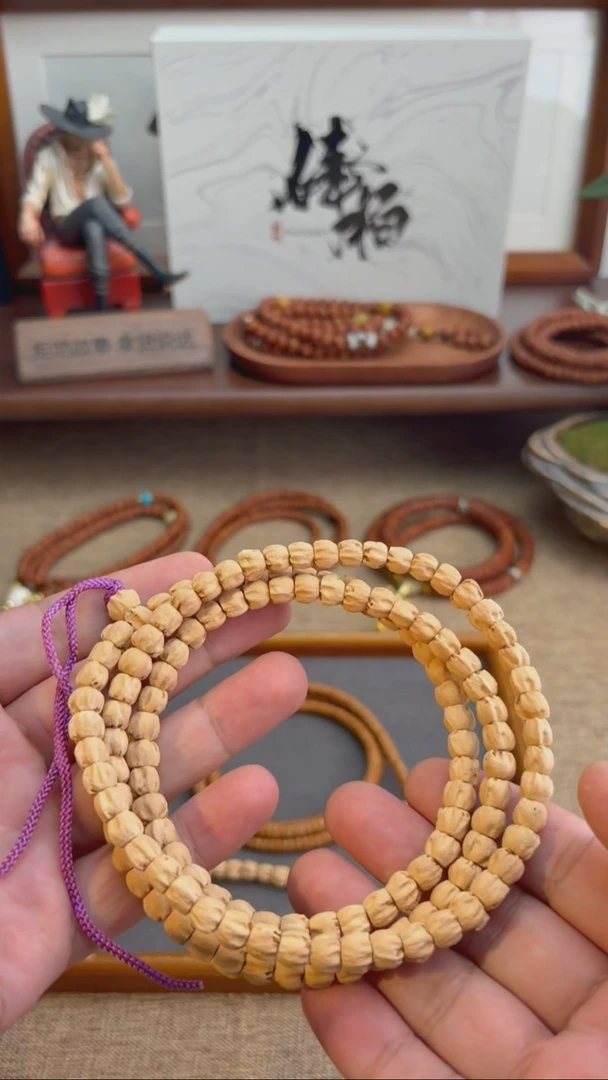 柏香籽/百香籽吊坠麻皮方块