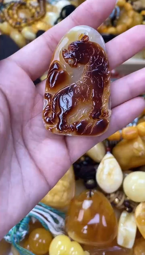 裸石琥珀未镶嵌天然琥珀蜜蜡