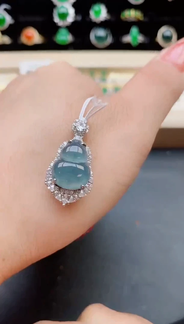 【闪购商品】翡翠吊坠(赠链)银S925镶嵌321321