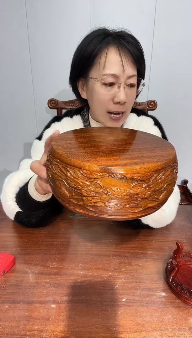 木老花18*20*8双龙戏珠