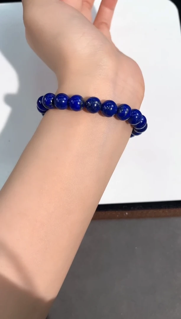 未镶嵌青金石手链56号青金石单圈9mm