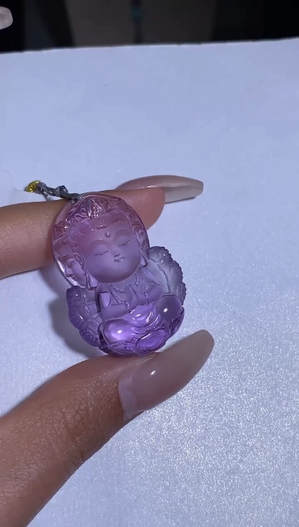 颈饰未镶嵌水晶千手观音宝宝佛