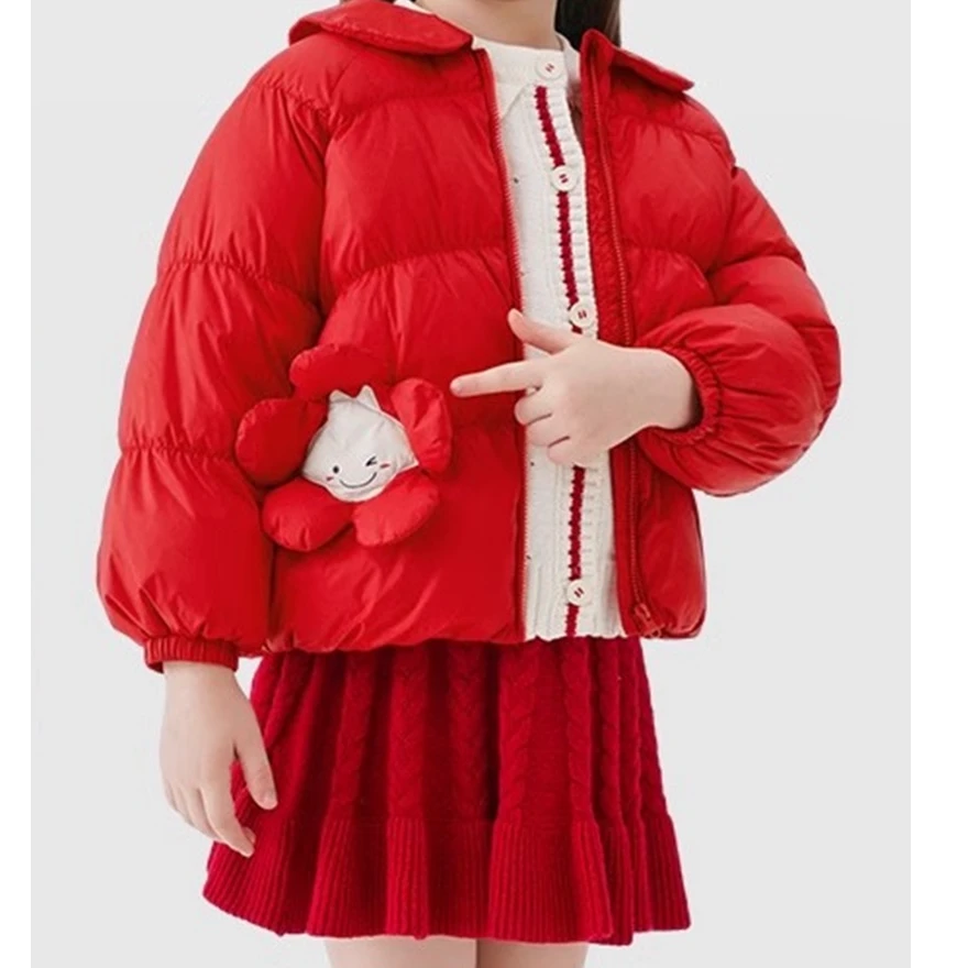 女童羽绒服冬季短款冬装外套
