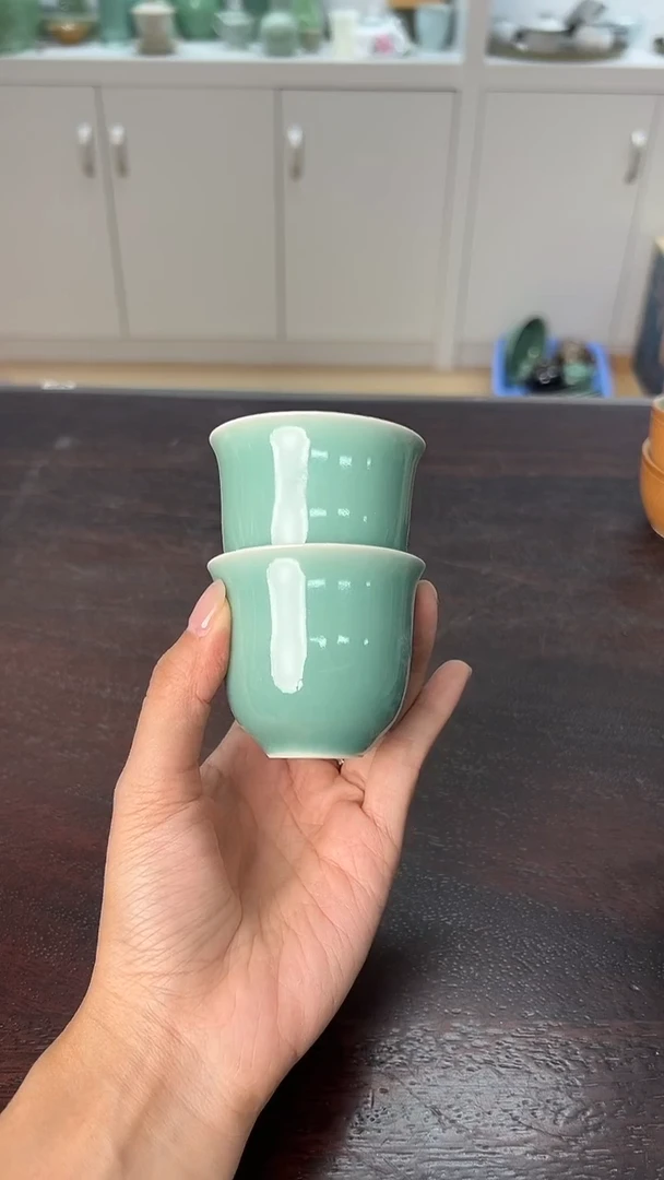龙泉云间青瓷小米茶器