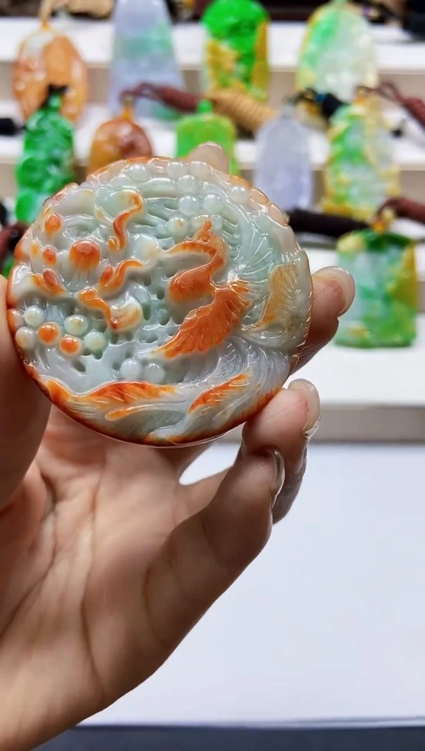 颈饰未镶嵌翡翠翡翠A货