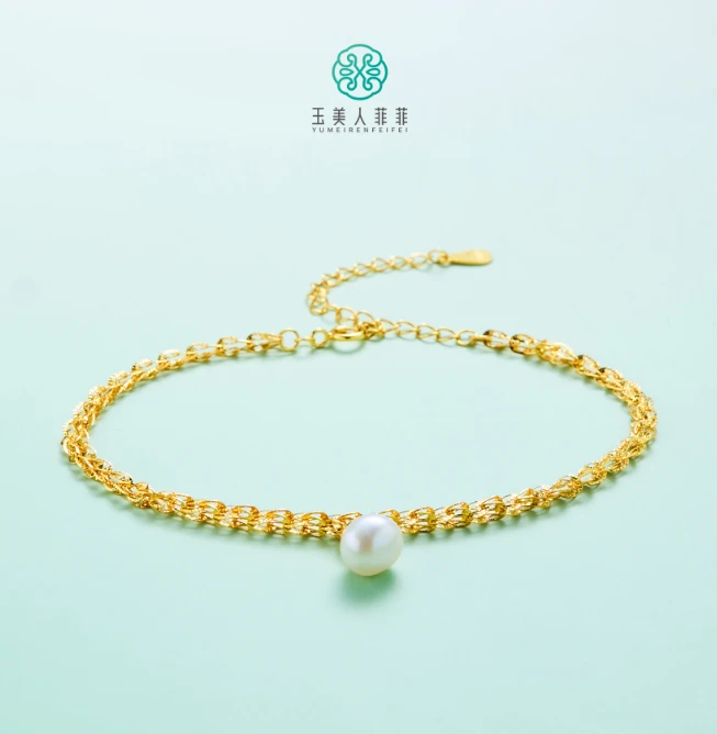 925银手链 菲菲珠宝好/S925银手链-凤尾珍珠手链