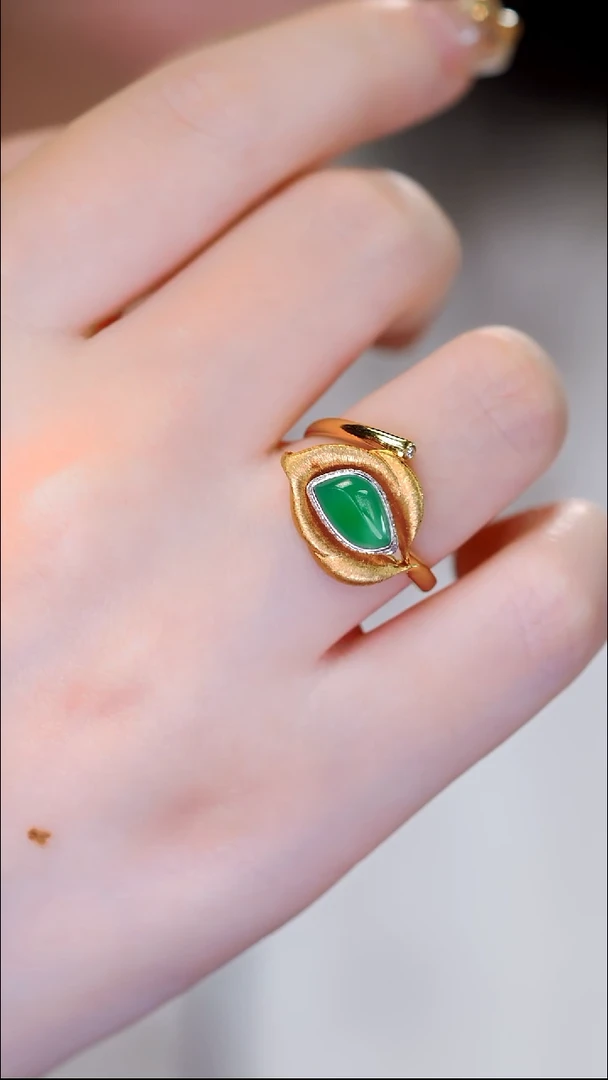 18K金镶嵌戒指翡翠28