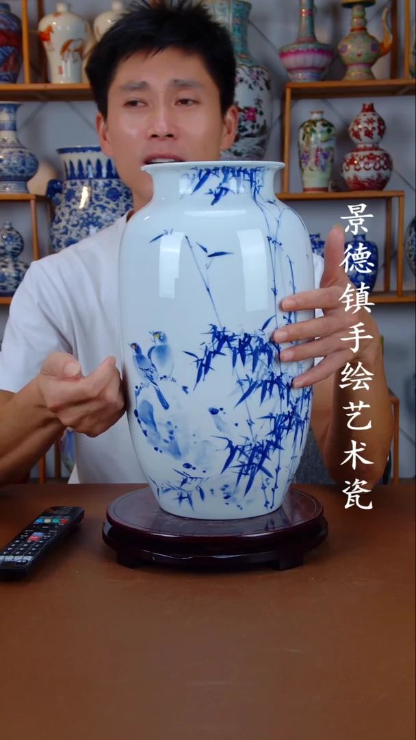 瓶景德镇手工手绘陶瓷摆件14