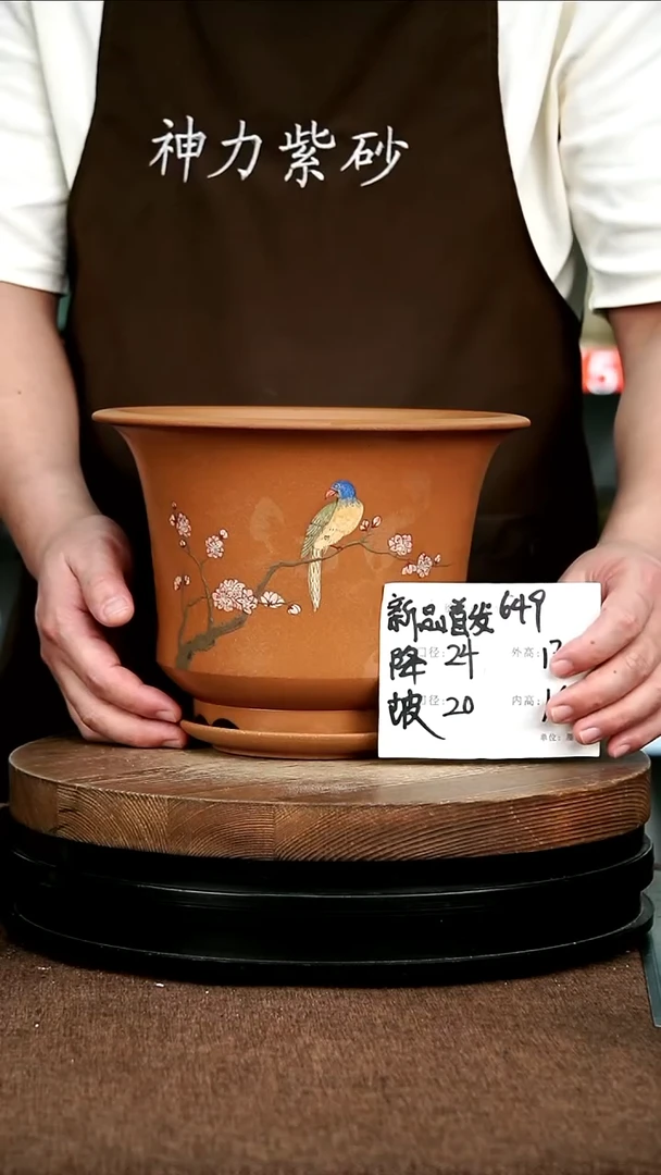 紫砂花盆花卉园艺649+Z