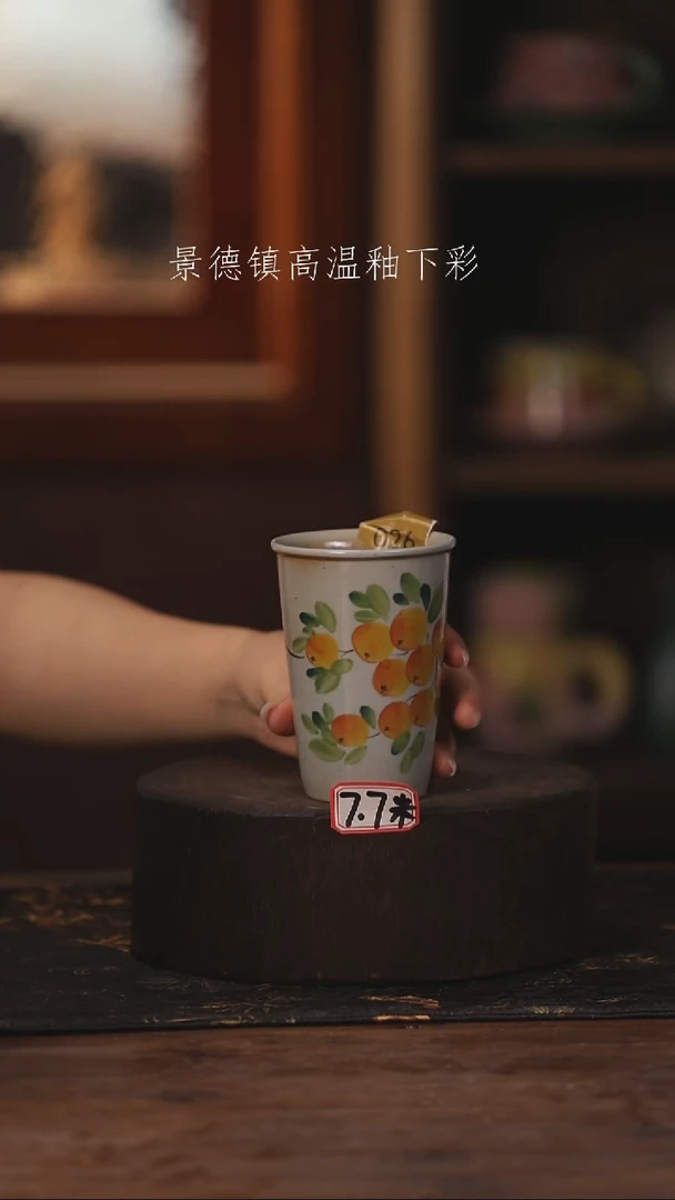 陶瓷景德镇高温釉下手绘陶瓷026