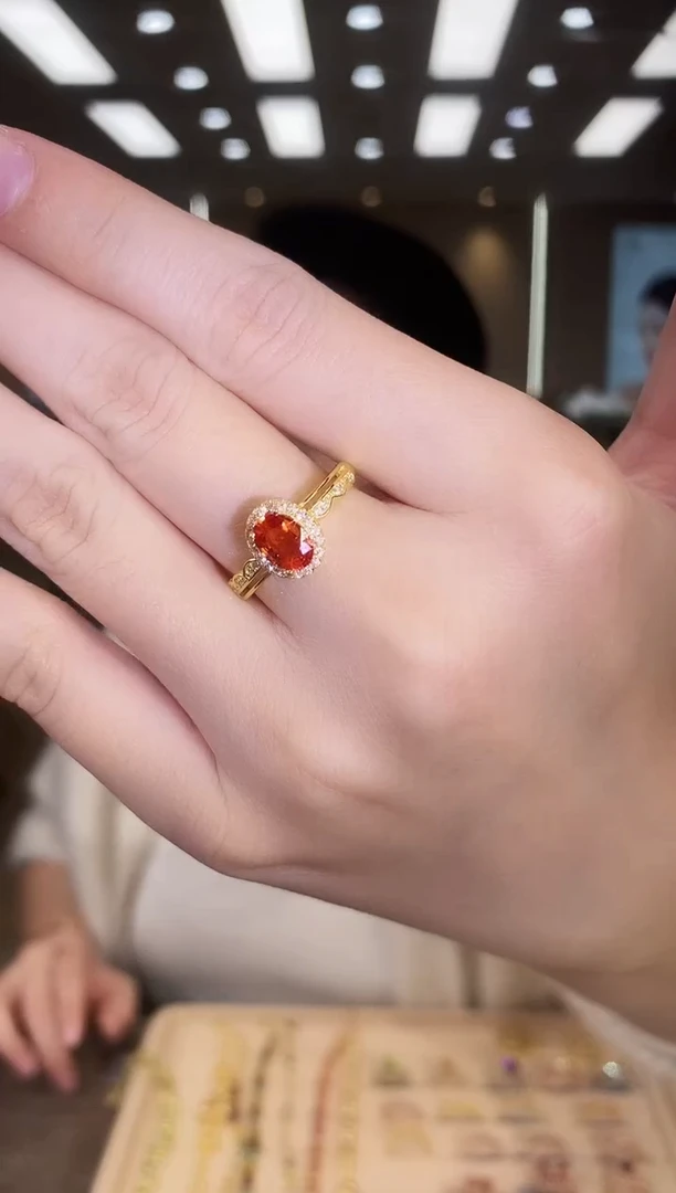 戒指蓝宝石银S925镶嵌09