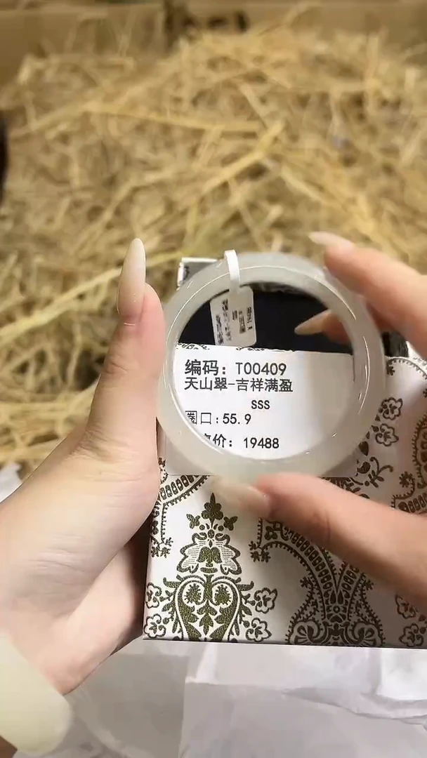 未镶嵌手镯石英质玉T00409