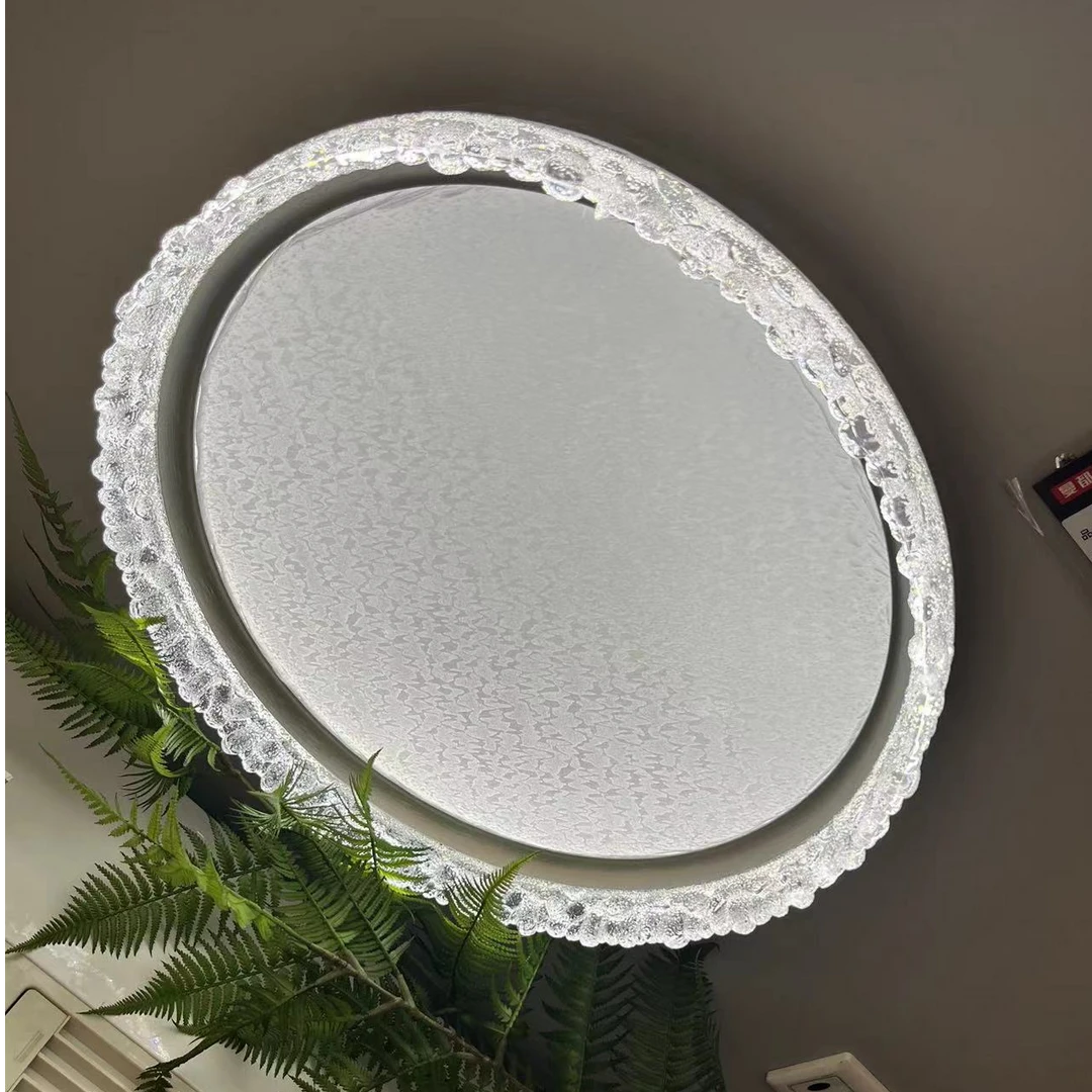 2025新款意式轻奢房间灯创意简约圆形亚克力卧室灯具