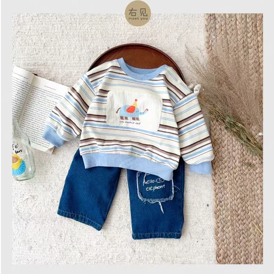 右见-2519039-小可爱条纹套装