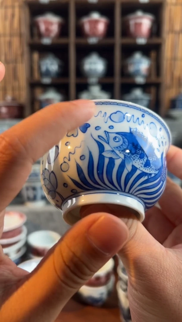 【闪购商品】微瑕a103天哪噜言瓷玉藻杯子
