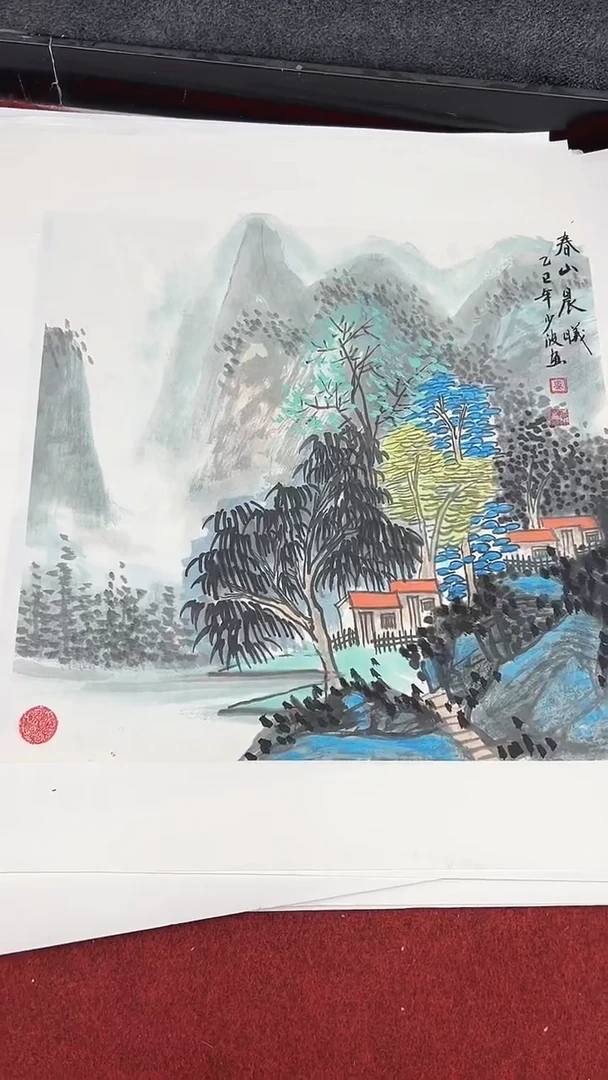 国画卢少波/国画/花鸟