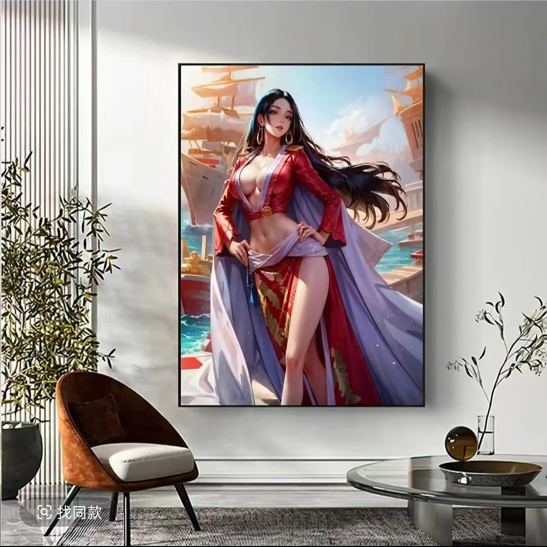 女帝挂画ins卧室床头装饰女帝4漫画路飞索隆尼卡