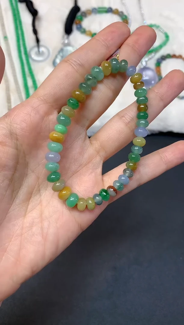 未镶嵌手串翡翠W733|1980