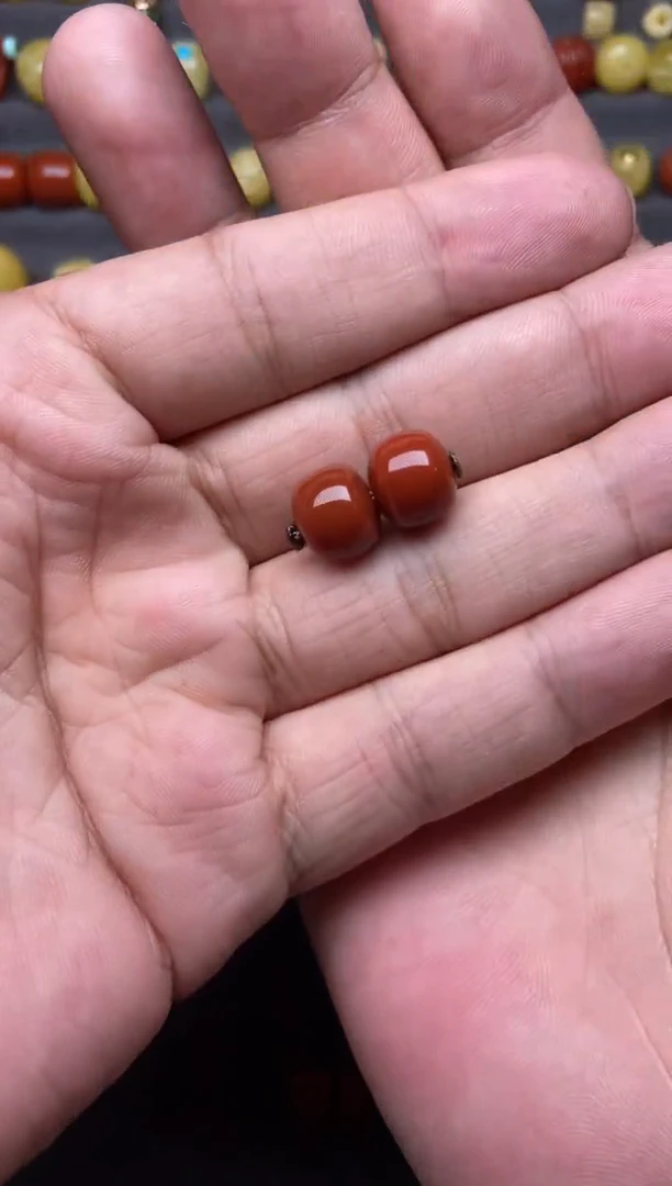 未镶嵌南红玛瑙珠宝奇石11mm