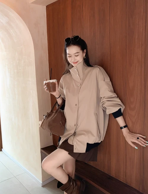 美洋MEIYANG茶卡湖外套 中空纱三防拉链撞色户外运动夹克